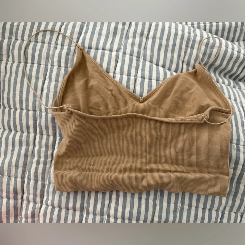 Intimately Free People Womens cropped Cami Top Beige